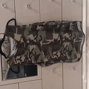 Camouflage sleeveless tank